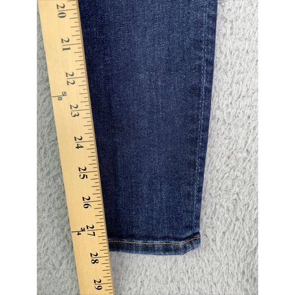 FRAME Jeans Womens Size 27 Waist 26 Le High Skinny Stretch Factory Distressed - Picture 3 of 10